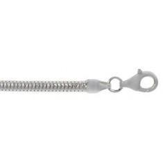 1.5mm Flexible Snake Chain - 16" - 24" Length, Sterling Silver